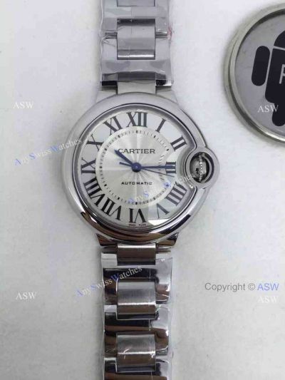 Replica Swiss Grade Cartier Ballon Bleu Ladies Watch Silver Dial
